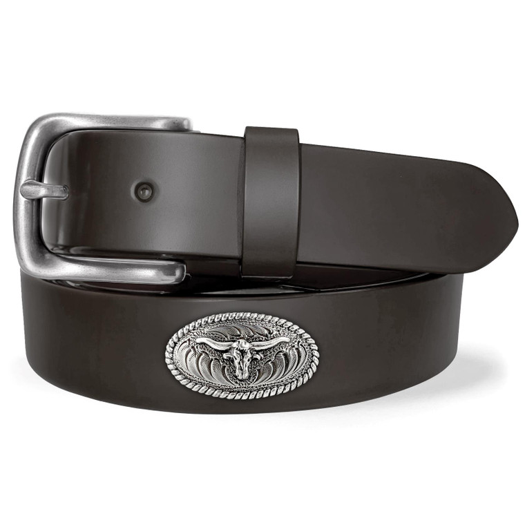 Laredo Classic Longhorn Genuine Full Grain Leather Casual Dress Belt 1-1/4"(32mm) Wide