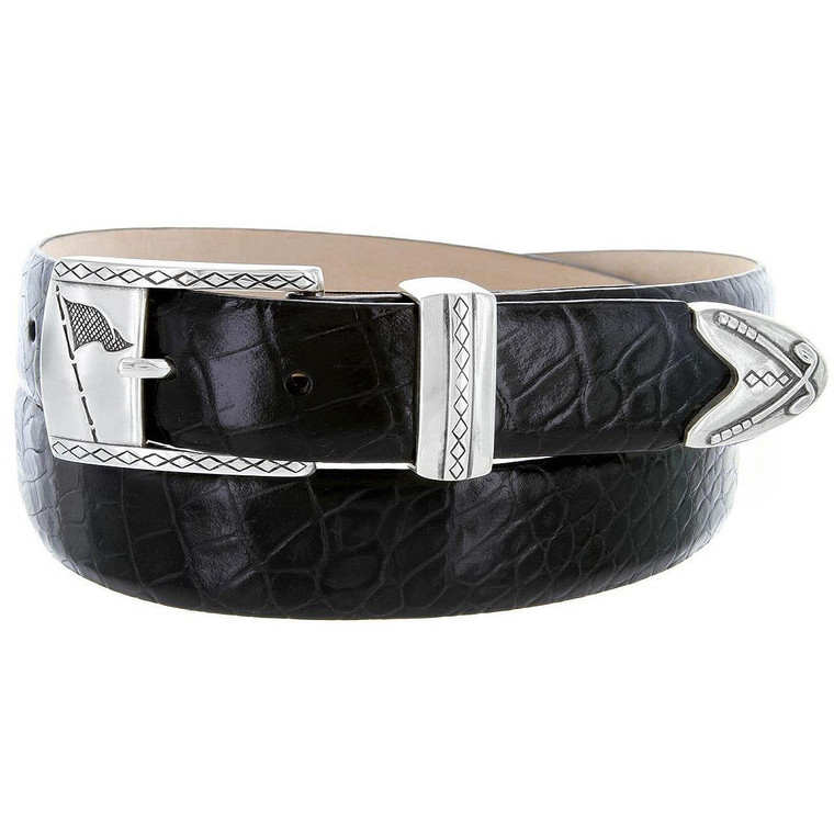 Hartley Golf  Genuine Full-Grain Cowhide Leather Designer Dress Belt 1-1/8"(30mm) Wide