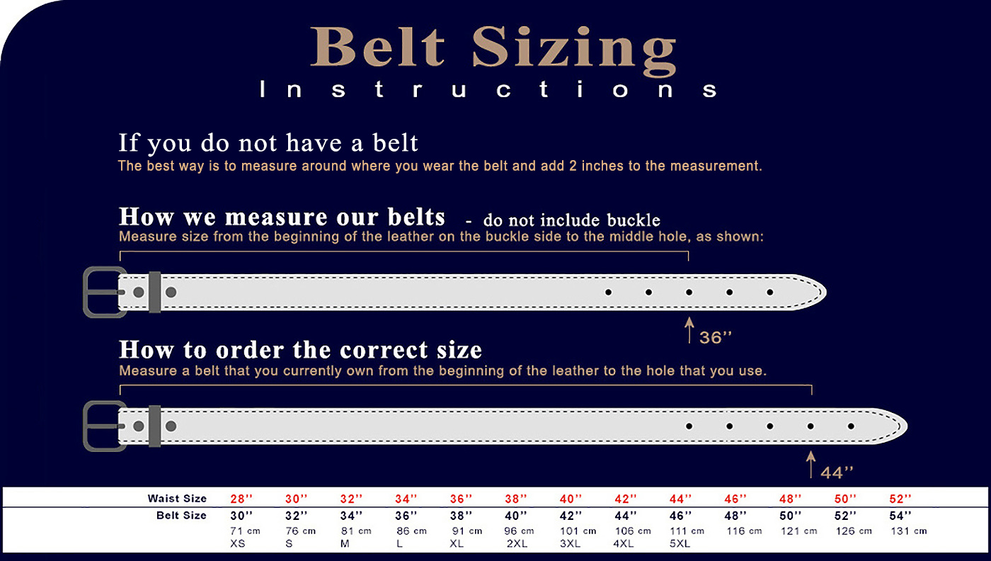 How to choose the size of the belt