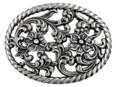 HA0150 LASRP Antique Silver Bronco Rider Cowboy Belt Buckle Fits  1-1/2(38mm) Wide Belt