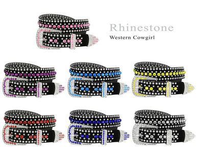 Rhinestone Belt Fashion Western Bling Crystal Studded Design  display picture 1