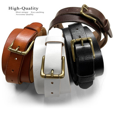 UNFOLK buckle leather belt (Gold)サイズ1 Gold Buckle Belt | Gold Classic Croc | BRAHMIN