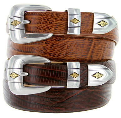 Gold Diamond Genuine Full-Grain Cowhide Leather Designer  display picture 1