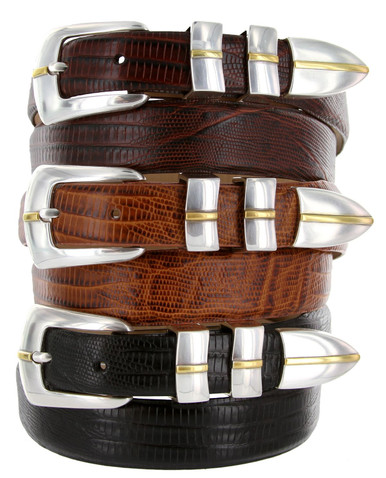Marin Gold Genuine Full-Grain Cowhide Leather Designer Golf Dress Belt (Lizard Tan, 48) Marin Gold Genuine Full-Grain Cowhide Leather Designer Golf Dress Belt (Lizard Tan, 48)