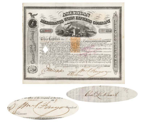Philadelphia Refiner Charles Lockhart, and  Signed By William G. Fargo