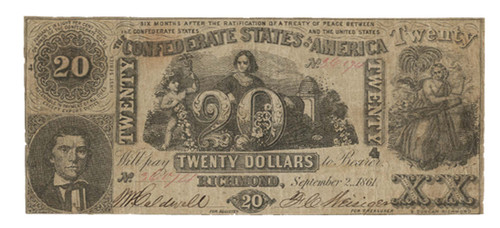 Confederate States of America $20 - T20