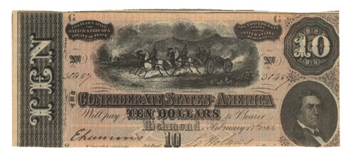 Confederate States of America $10 - T68