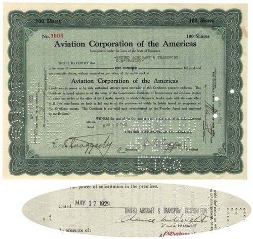 Superb Association Of Aviation Pioneers Chance Vought And Juan Trippe