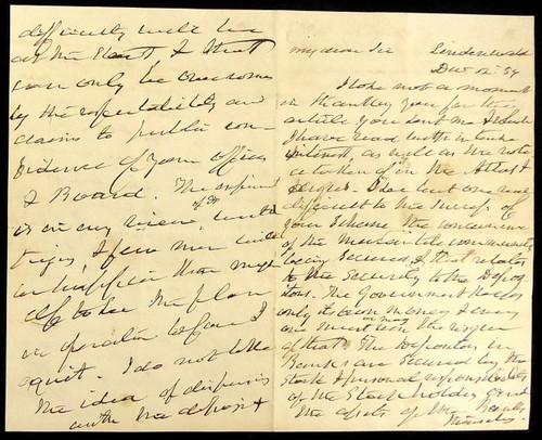 Martin Van Buren Writes A Lengthy Letter Concerng Banks and Currency Martin Van Buren Writes A Lengthy Letter Concerng Banks and Currency