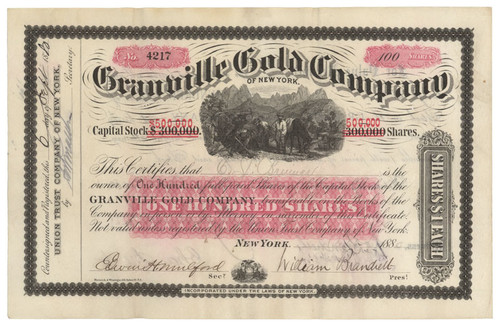 Granville Gold Company of New York