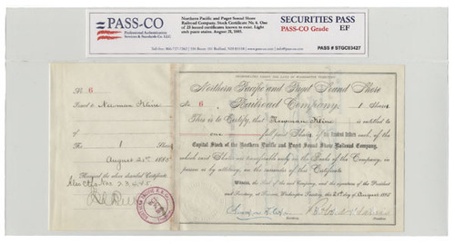 Northern Pacific and Puget Sound Shore Railroad Company Northern Pacific and Puget Sound Shore Railroad Company