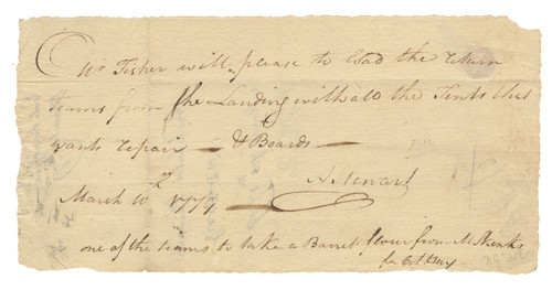 Delegate to the New Jersey Provincial Congress Archibald Stewart Signs An Order During the Revolution Delegate to the New Jersey Provincial Congress Archibald Stewart Signs An Order During the Revolution