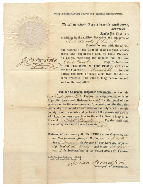 CAPTAIN OF LEXINGTON MINUTE MEN - BROOKS ORDERED THE FIRST OFFENSIVE ACTION TAKEN BY AMERICAN MILITIA AGAINST THE BRITISH CAPTAIN OF LEXINGTON MINUTE MEN - BROOKS ORDERED THE FIRST OFFENSIVE ACTION TAKEN BY AMERICAN MILITIA AGAINST THE BRITISH