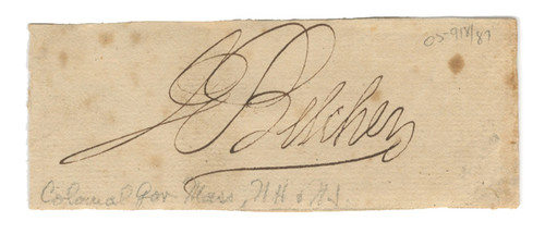 Colonial Governor Jonathan Belcher Colonial Governor Jonathan Belcher