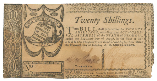 Georgia Colonial Currency - FR. GA-131. Georgia Colonial Currency - FR. GA-131.