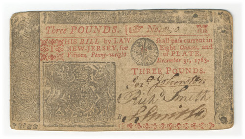 New Jersey Colonial Currency - FR. NJ-159 New Jersey Colonial Currency - FR. NJ-159