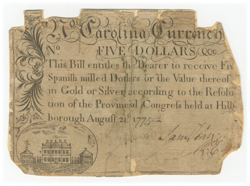North Carolina Colonial Currency - FR. NC-150 North Carolina Colonial Currency - FR. NC-150