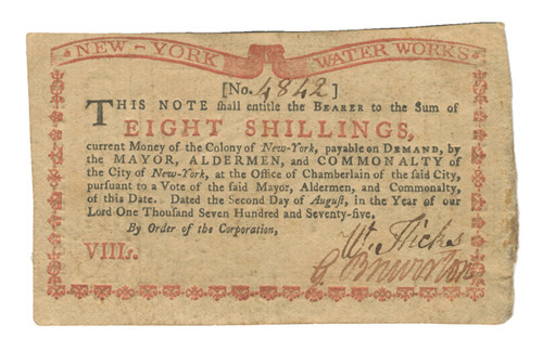 New York Colonial Currency - FR. NY-175 New York Colonial Currency - FR. NY-175
