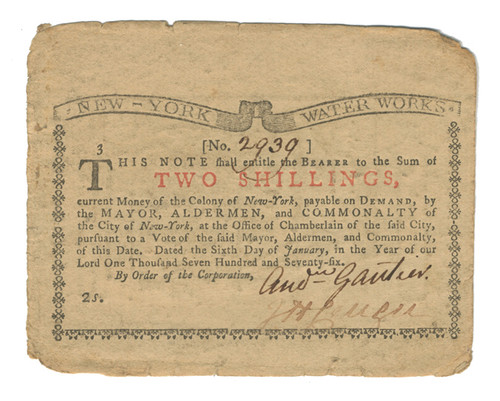 New York Colonial Currency - FR. NY-182