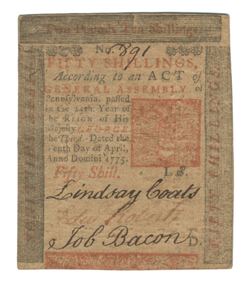 Pennsylvania Colonial Currency - FR. PA-175