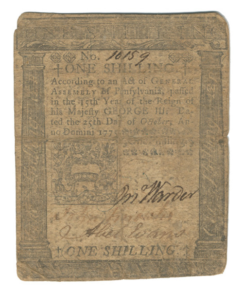 Pennsylvania Colonial Currency - FR. PA-185