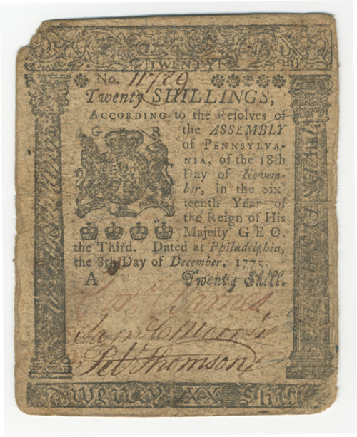 Pennsylvania Colonial Currency - FR. PA-194