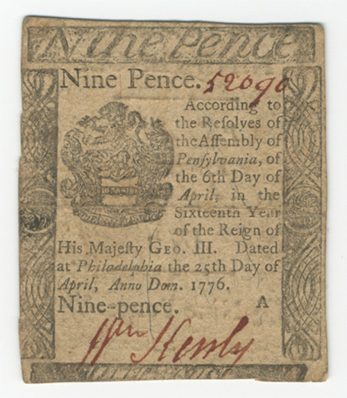 Pennsylvania Colonial Currency - FR. PA-200 Pennsylvania Colonial Currency - FR. PA-200