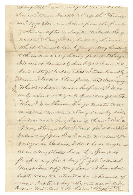 Civil War Soldier Letter - Camp Near City Point