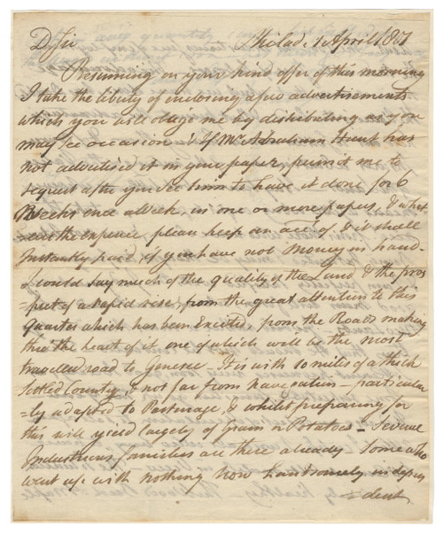 John Vaughan Letter