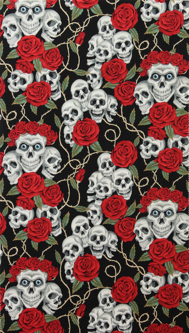 The Rose Tattoo (Skulls and Roses) in Black 6457CR