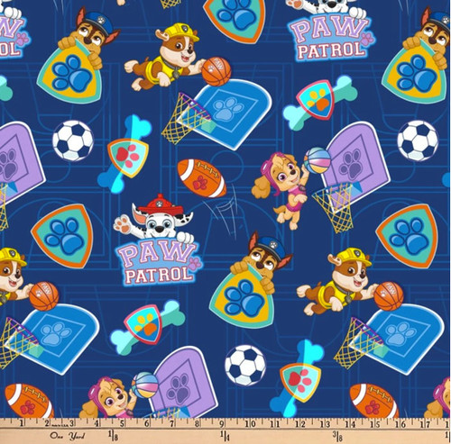 Paw Patrol Happy Sporty Pups PW43811C1 digitally printed woven cotton