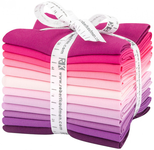 Kona Wildberry Palette Fat Quarter Bundle (12 pc) FQ-1377-12 pink and purple solids