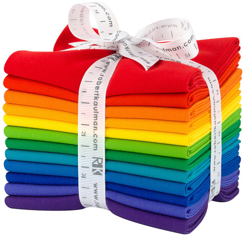 Kona Bright Rainbow Palette Fat Quarter Bundle (12 pc) FQ-1383-12