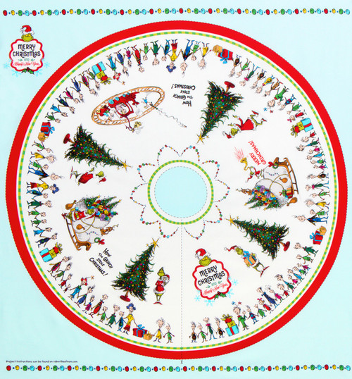 How the Grinch Stole Christmas Tree Skirt Panel ADE20277223