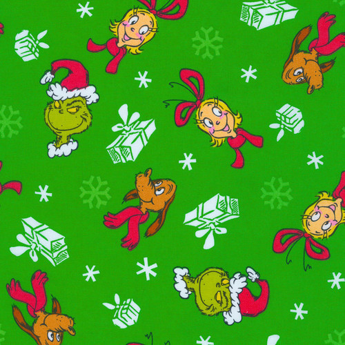 How the Grinch Stole Christmas Green Tossed Character Heads ADE748617 the Grinch, Max and Cindy Lou Who