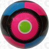Nevel Soccer Ball, Raspberry/Aqua-Black