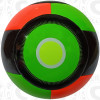 Nevel Soccer Ball, Orange/Lime-Black