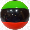 Nevel Soccer Ball, Orange/Lime-Black