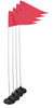 WEIGHTED PREMIUM CORNER FLAGS, SET OF 4