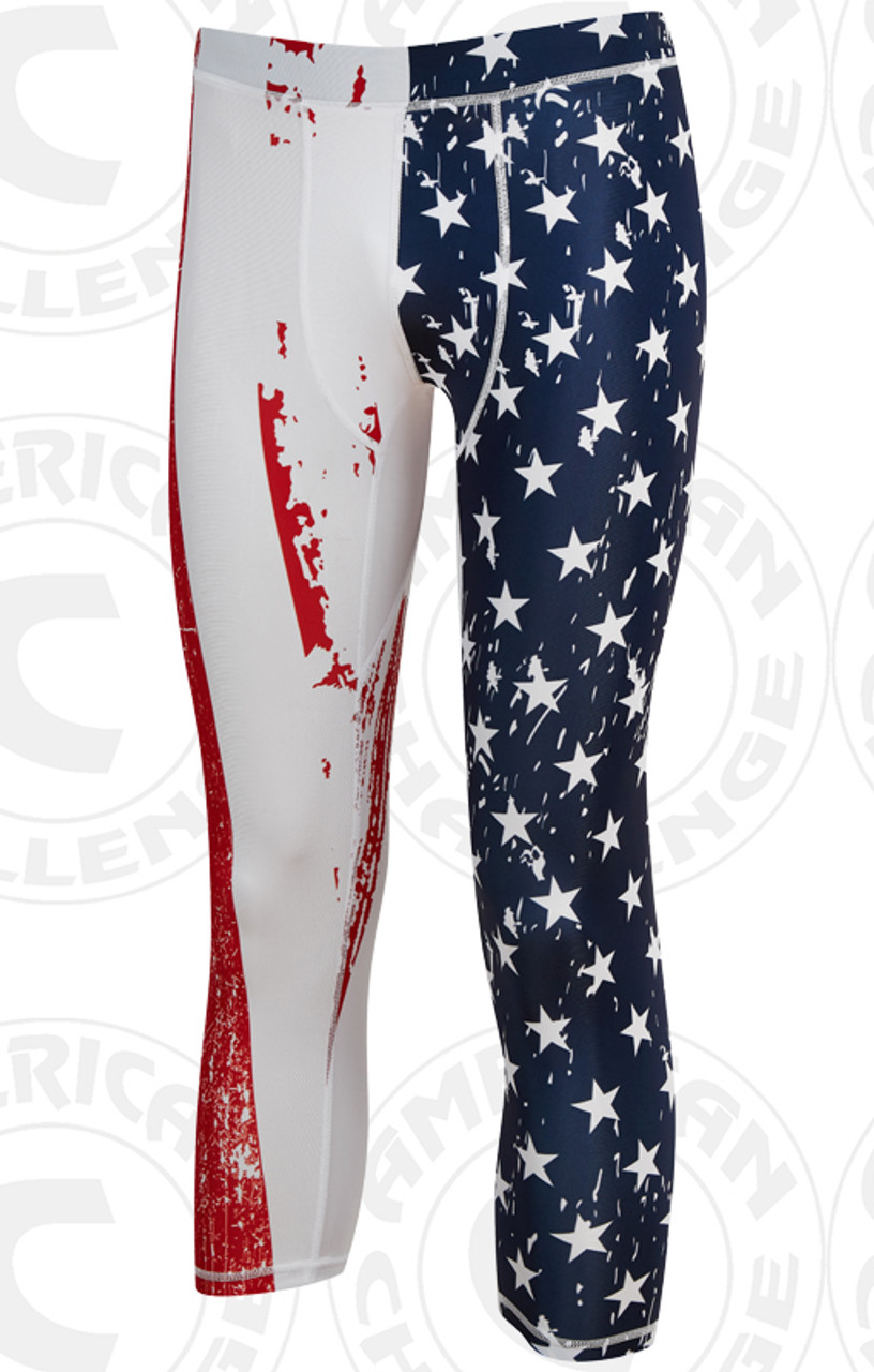 PATRIOT 3/4 COMPRESSION PANT - American Challenge