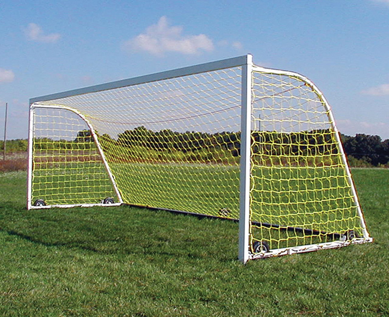サッカーゴール 7' x 21' x 3' x 7' ULTIMATE WHEELED GOAL, PAIR, RECTANGLE (4