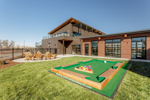 The Billiard balls being used at the Railway Flats, Loveland Colorado