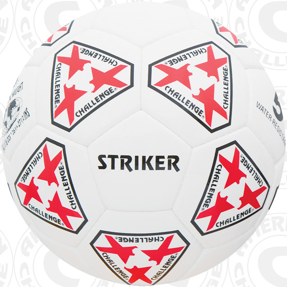 Striker Soccer Ball, White/Red-Black