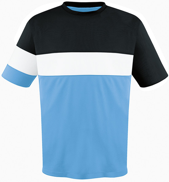 Fairfax Jersey, Sky/Black-White