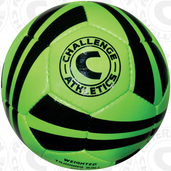 WEIGHTED TRAINING BALL, SIZE 5, GREEN/BLACK