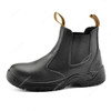 Safetoe Lace-Up Safety Shoes, M-8025, Best Slip-On, S3 SRC, Genuine Leather, Size39, Black