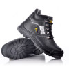 Safetoe High Ankle Shoes, M-8027, Best Boy, S3 SRC, Leather, Size42, Black