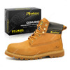 Safetoe High Ankle Shoes, M-8173, Best Cat, SBP SRC, Genuine Leather, Size42, Honey