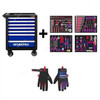 Workpro 7-Drawer Cabinet Tools Set With EVA Tray, WP209037, 255 Pcs/Set