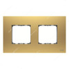 ABB Rotary Dimmer W/ Double Rocker Frame, AMD5244-MG-plus-AMD60344-AN, Millenium, 2 Gang